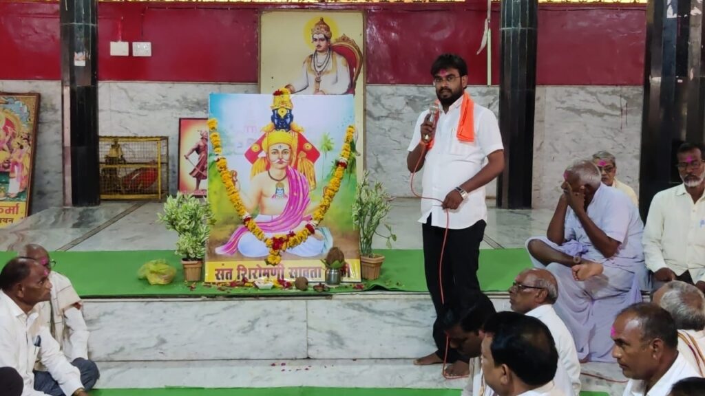 हिमायतनगरात संत शिरोमणी सावतामाळी यांची पुण्यतिथी साजरी.. 2 IMG 20230717 WA0113